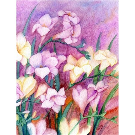 Carolines Treasures Freesias Flag Garden Size IBD0249GF